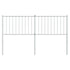 Metal Headboard White 152 cm Queen