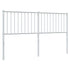 Metal Headboard White 152 cm Queen