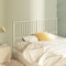 Metal Headboard White 152 cm Queen