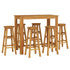 7 Piece Garden Bar Set Solid Wood Acacia