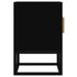 TV Cabinet Black 105x30x45 cm Engineered Wood and Iron