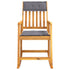 Rocking Chair with Cushions Solid Wood Acacia