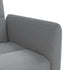 Sofa Bed with Cup Holders Light Grey Fabric