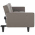 Sofa Bed with Cup Holders Taupe Fabric