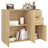 Sideboard Sonoma Oak 91x29.5x75 cm Engineered Wood