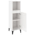 Bathroom Cabinet High Gloss White 30x30x100 cm Engineered Wood