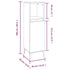 Bathroom Cabinet High Gloss White 30x30x100 cm Engineered Wood