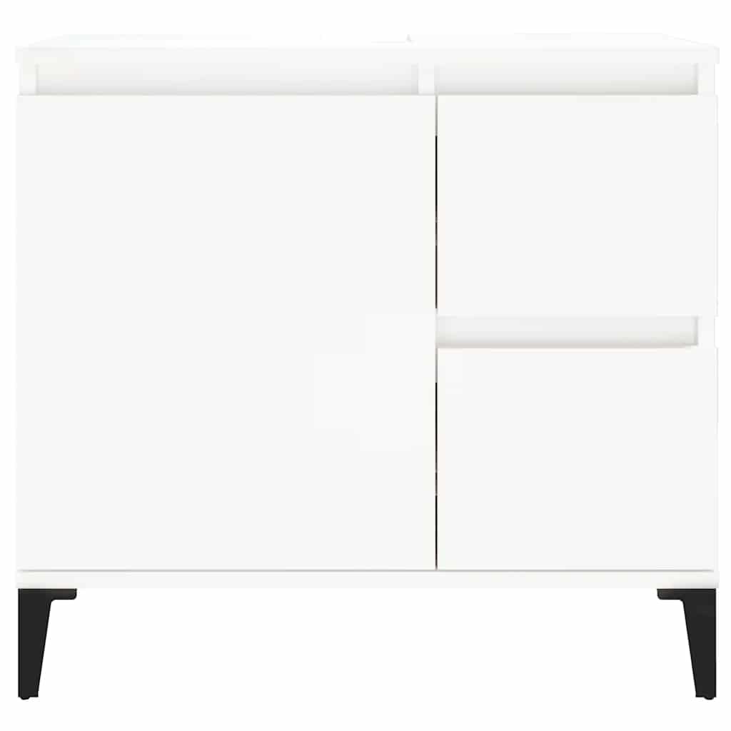 Bathroom Cabinet White 65x33x60 cm Engineered Wood