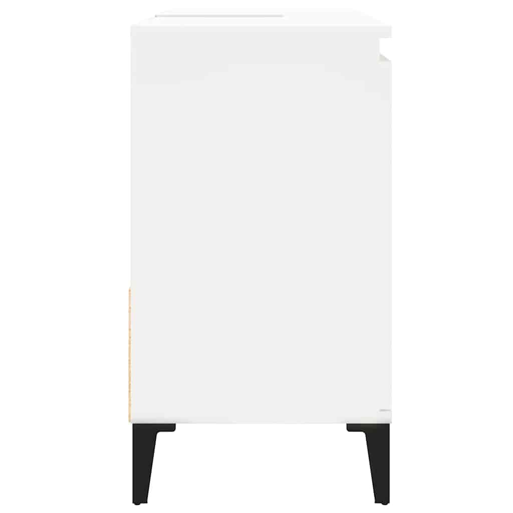 Bathroom Cabinet White 65x33x60 cm Engineered Wood