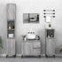 Bathroom Cabinet Grey Sonoma 65x33x60 cm Engineered Wood