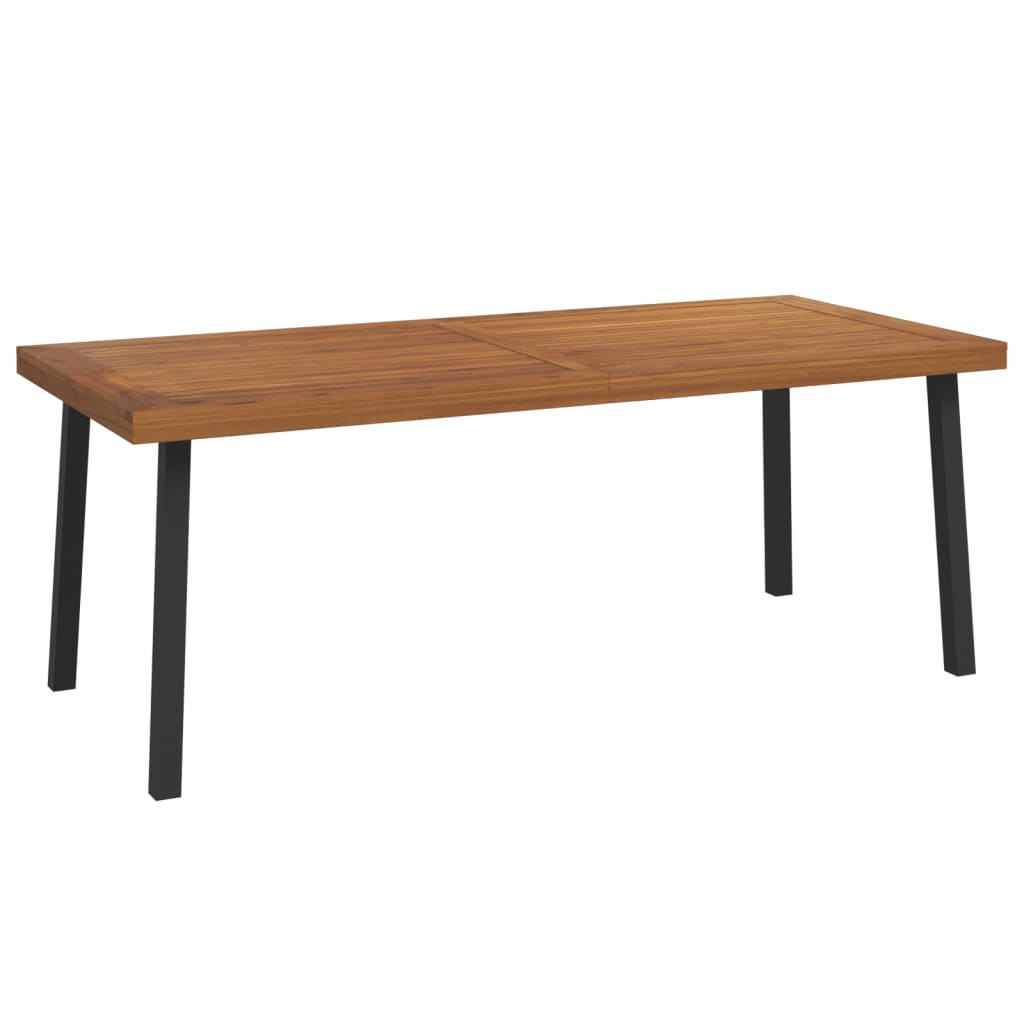 Garden Table 200x100x75 cm Solid Wood Acacia