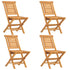 Folding Garden Chairs 4 pcs 47x63x90 cm Solid Wood Teak