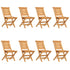 Folding Garden Chairs 8 pcs 47x63x90 cm Solid Wood Teak