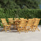 Folding Garden Chairs 8 pcs 56x63x90 cm Solid Wood Teak