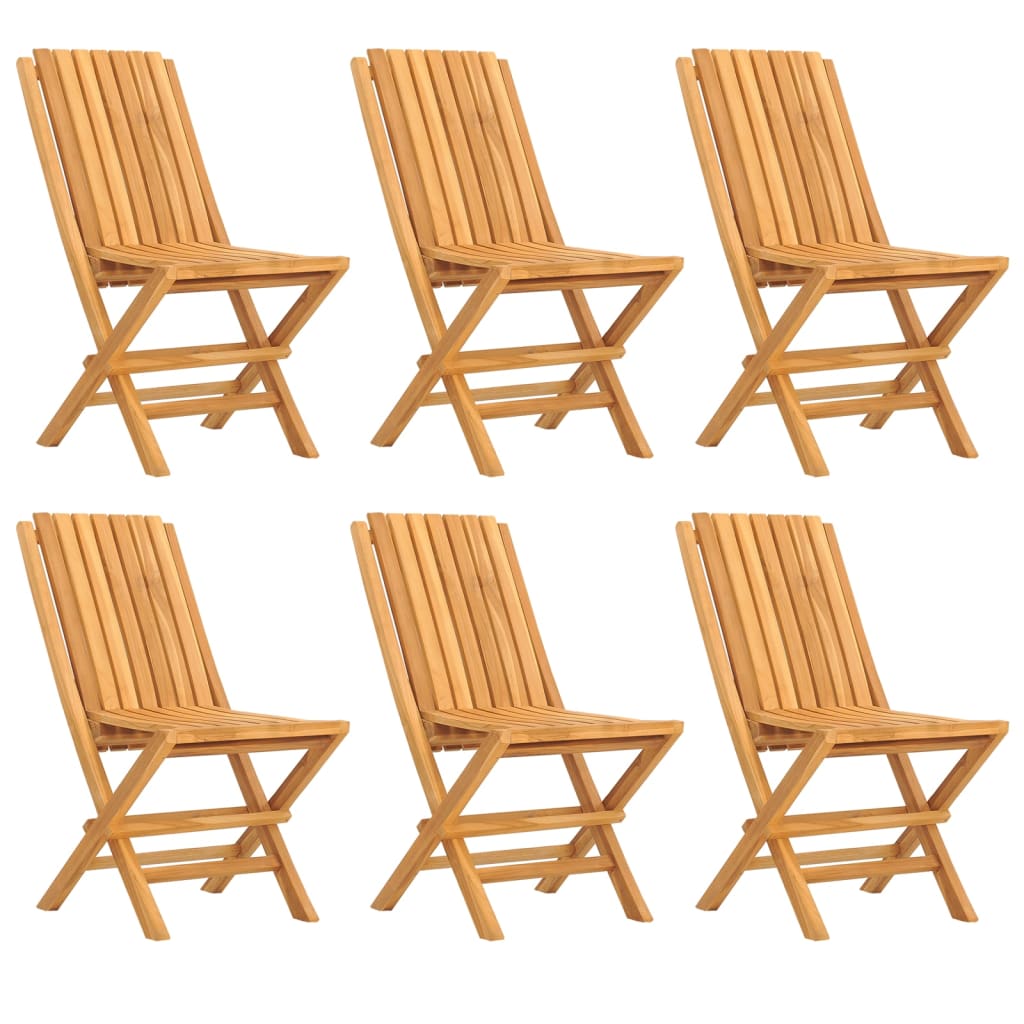 Folding Garden Chairs 6 pcs 47x47x89 cm Solid Wood Teak