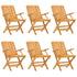 Folding Garden Chairs 6 pcs 61x67x90 cm Solid Wood Teak