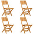 Folding Garden Chairs 4 pcs 47x61x90 cm Solid Wood Teak