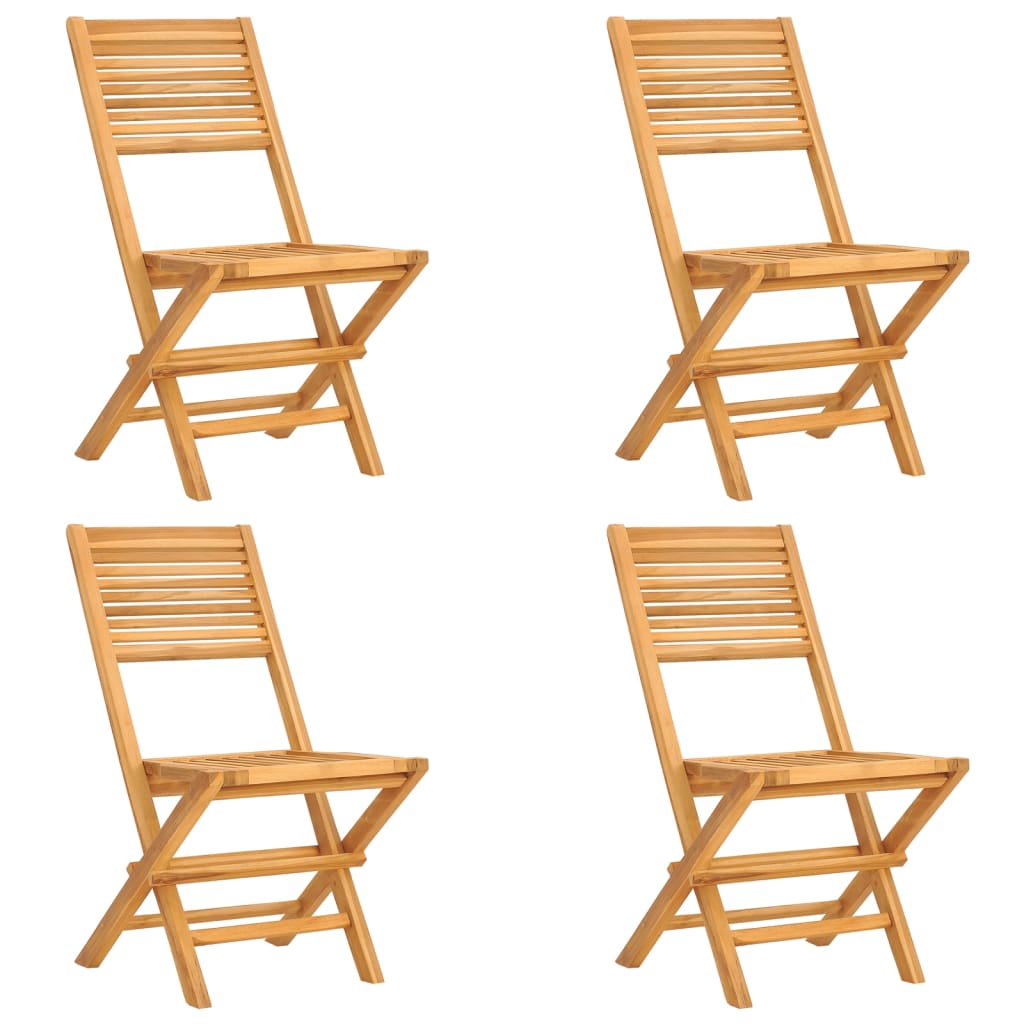 Folding Garden Chairs 4 pcs 47x62x90 cm Solid Wood Teak