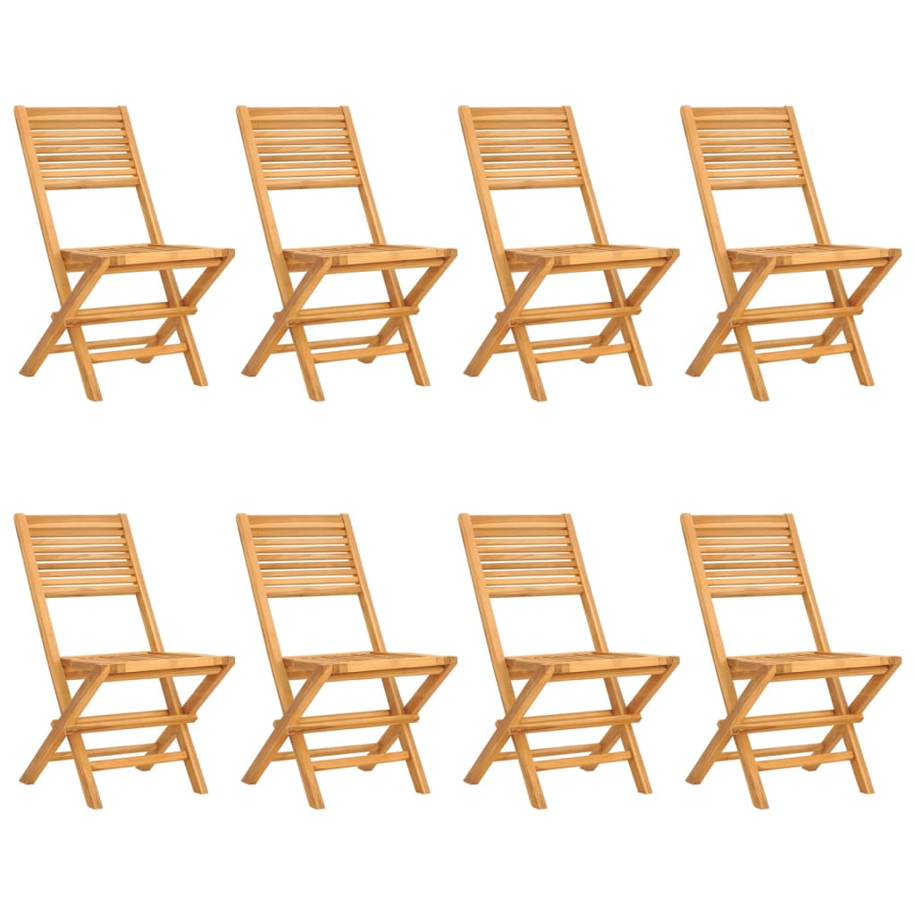 Folding Garden Chairs 8 pcs 47x62x90 cm Solid Wood Teak