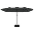 Double-Head Parasol Anthracite 449x245 cm