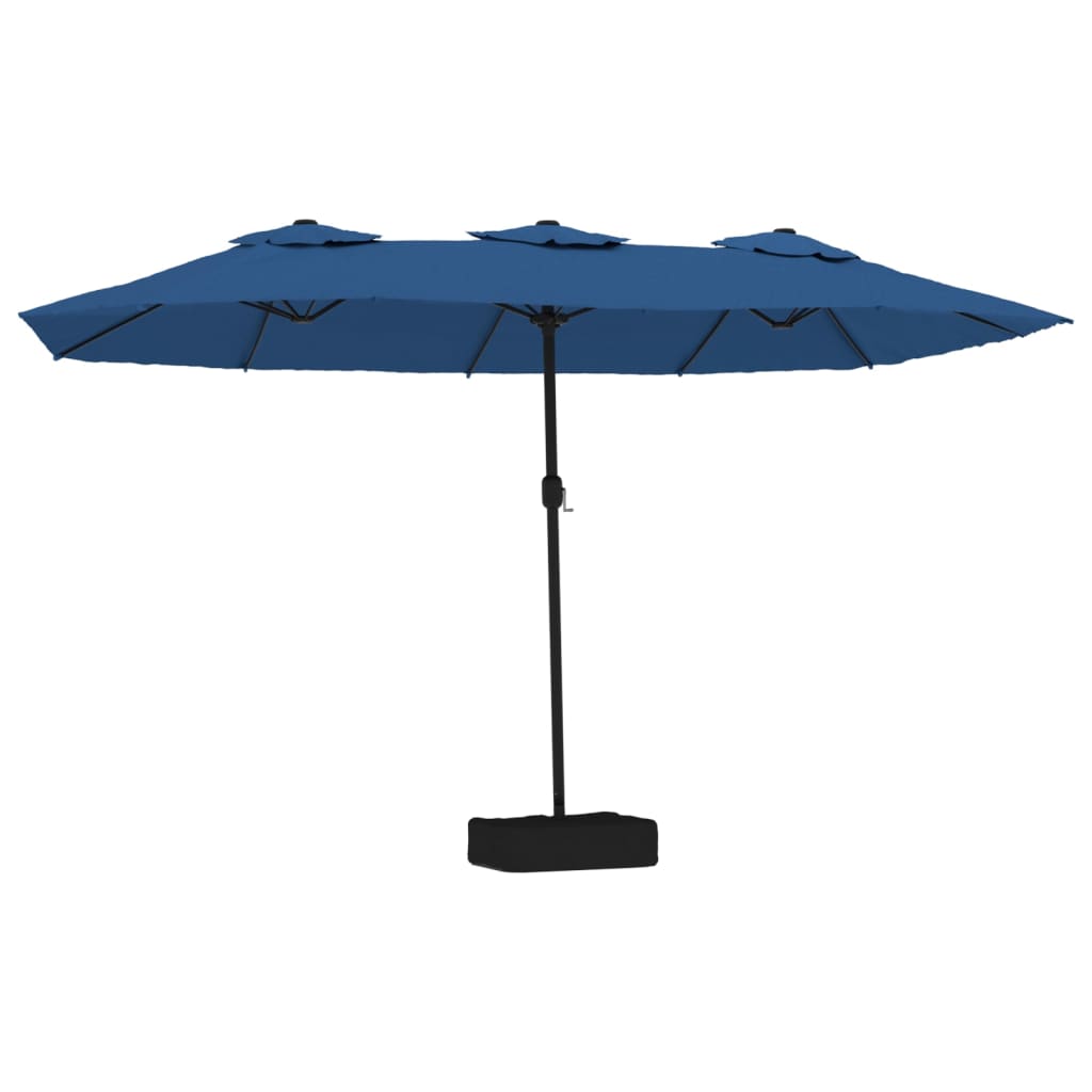 Double-Head Parasol Azure Blue 449x245 cm