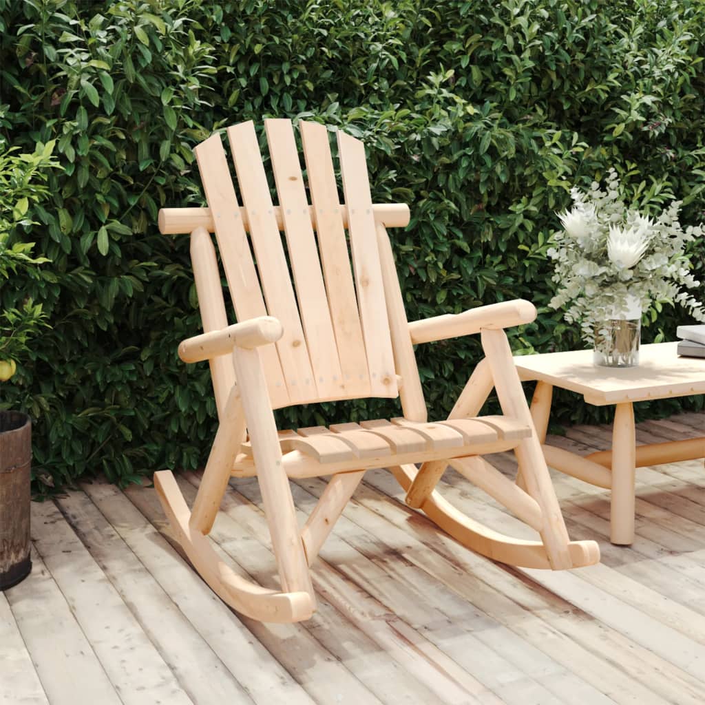 Garden Rocking Chair 69x96x101 cm Solid Wood Spruce