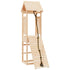 Playhouse with Climbing Wall Solid Wood Pine