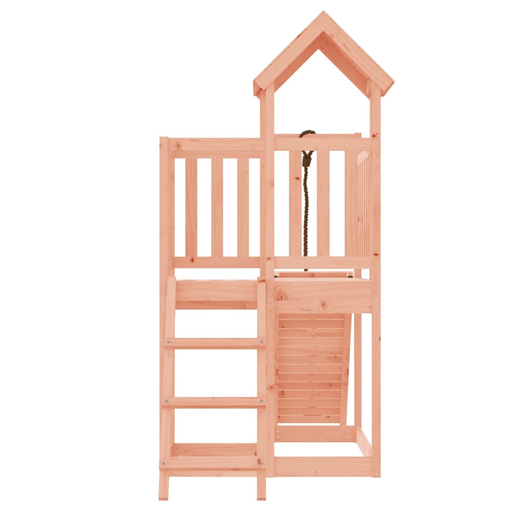 Playhouse with Climbing Wall Solid Wood Douglas