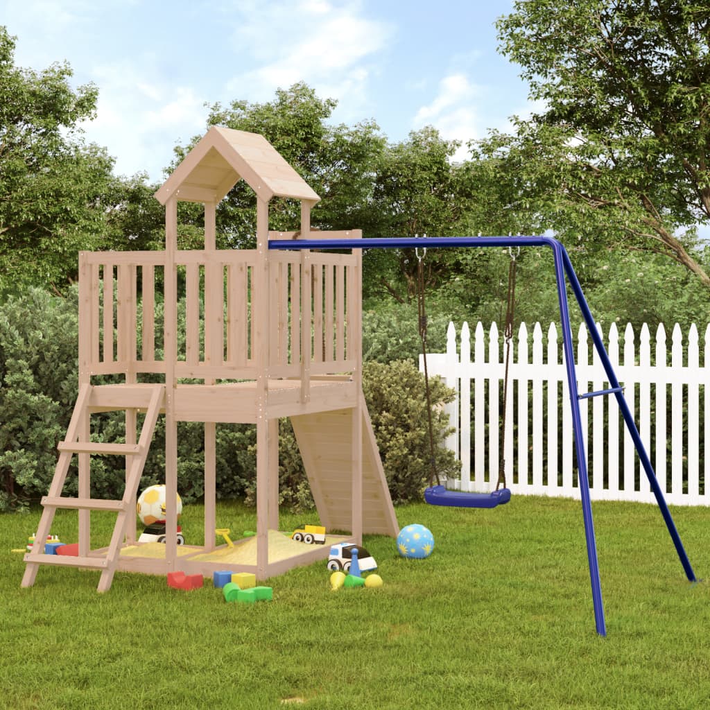 Outdoor Playset Solid Wood Pine