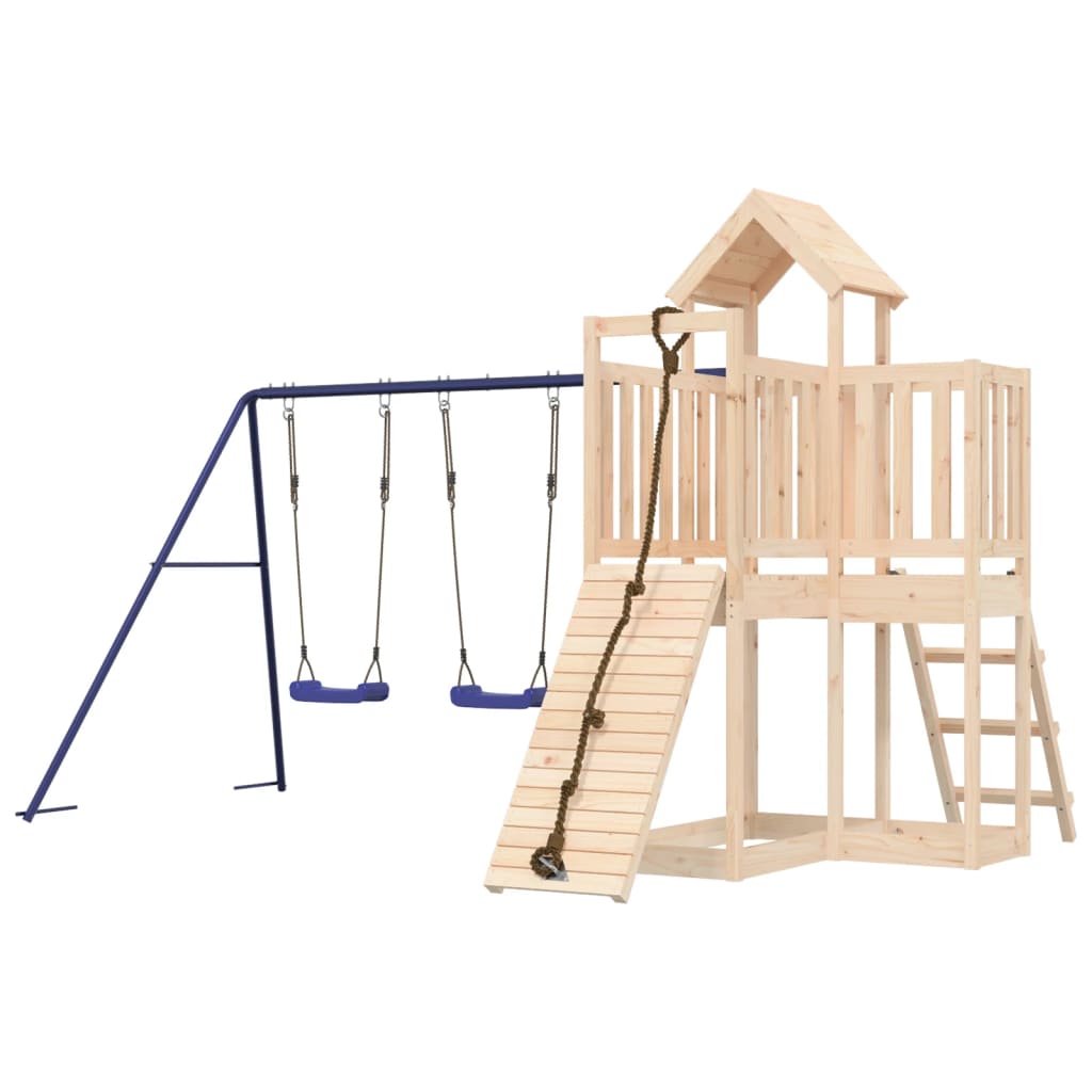 Outdoor Playset Solid Wood Pine