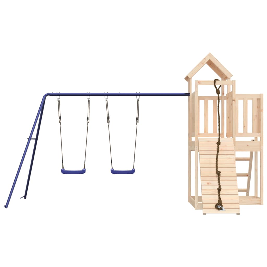 Outdoor Playset Solid Wood Pine