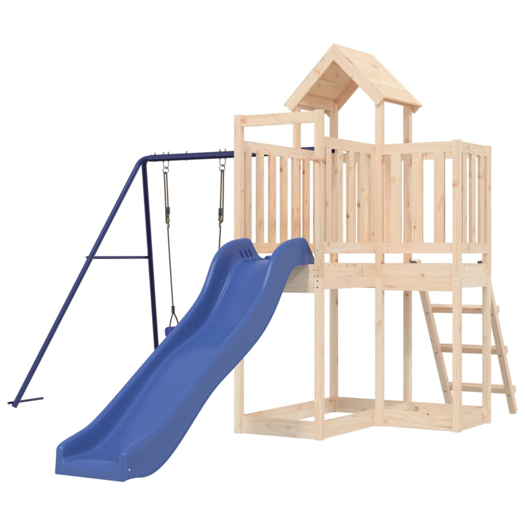 Outdoor Playset Solid Wood Pine