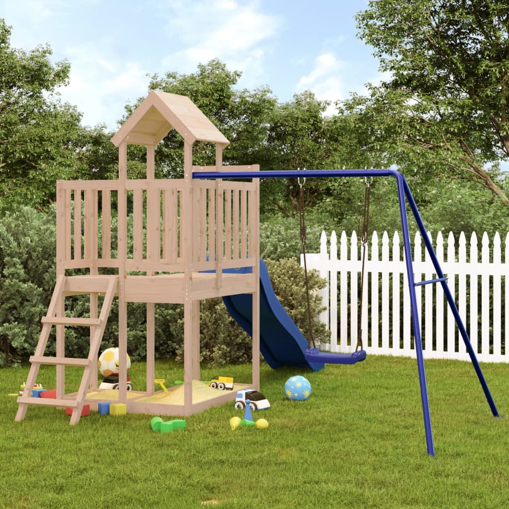 Outdoor Playset Solid Wood Pine