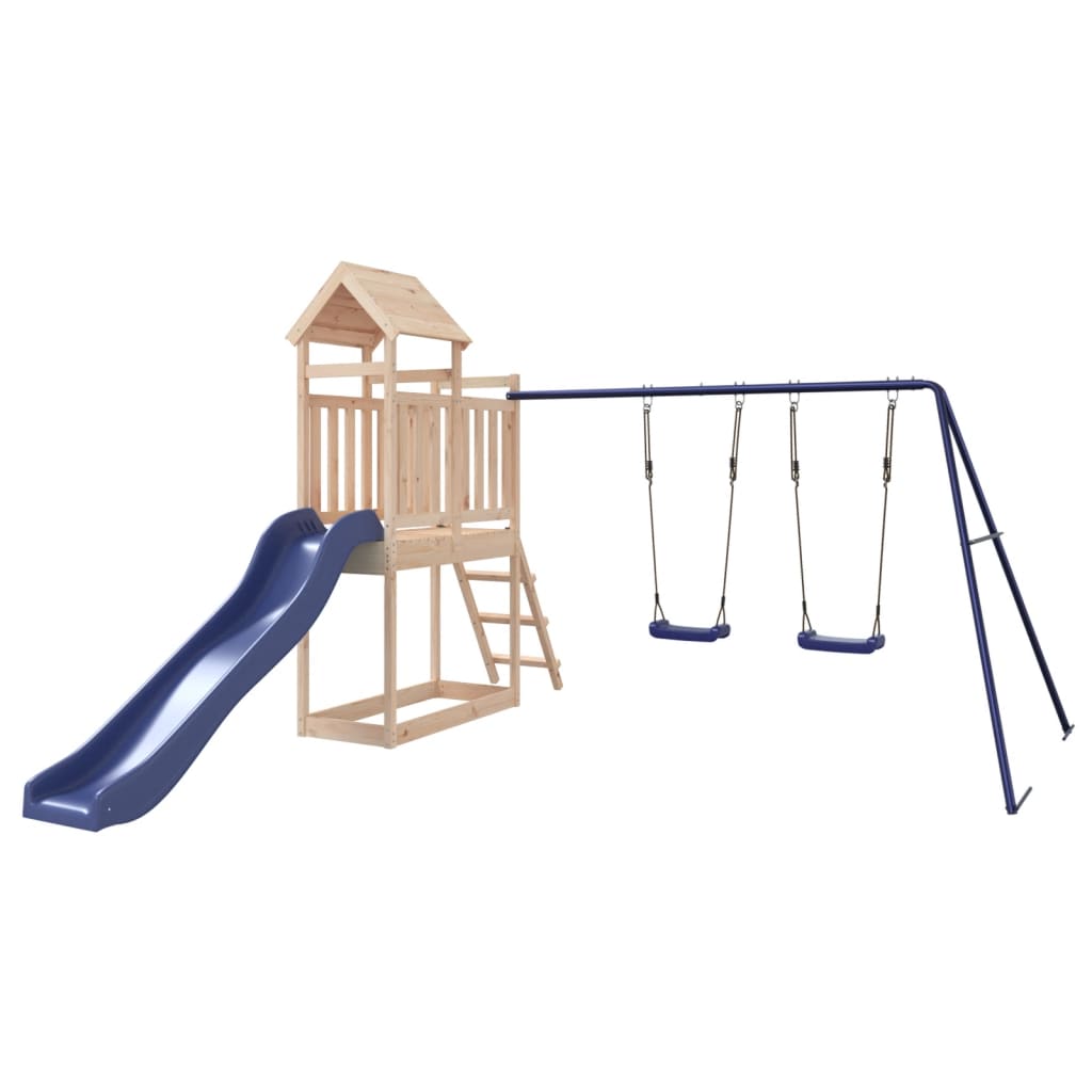 Outdoor Playset Solid Wood Pine