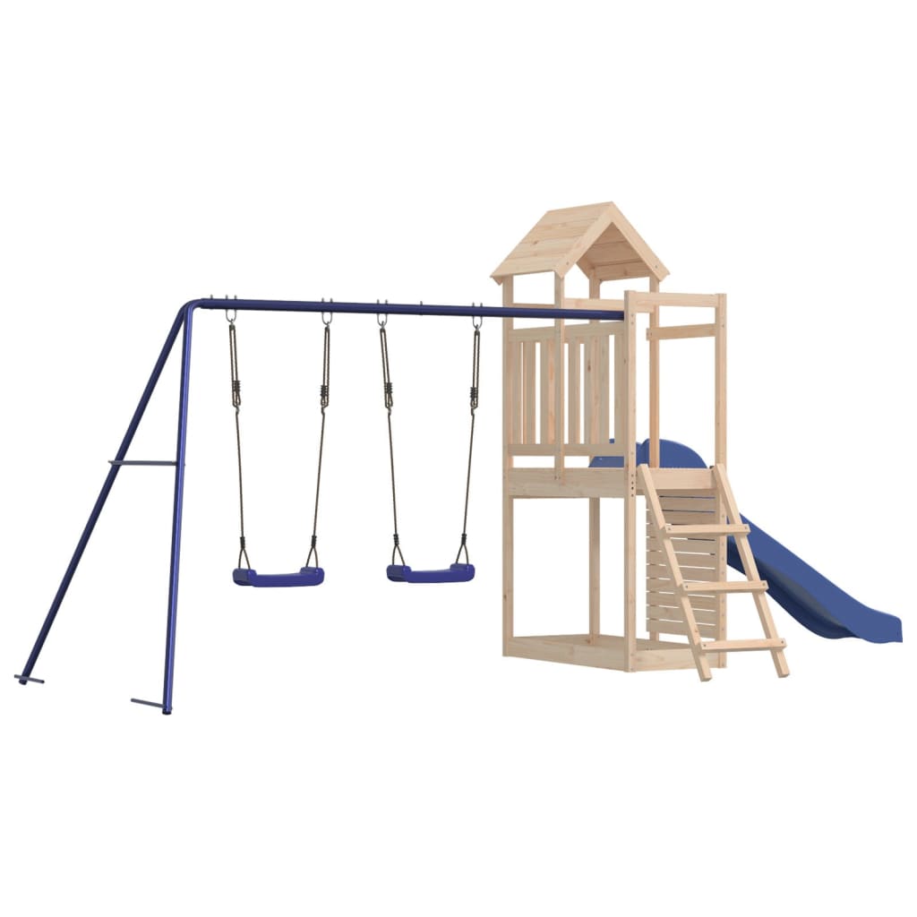 Outdoor Playset Solid Wood Pine