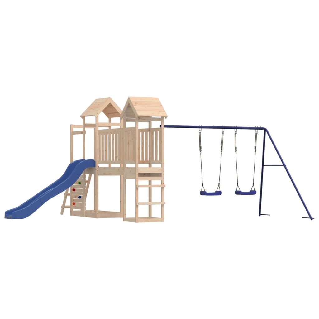 Outdoor Playset Solid Wood Pine