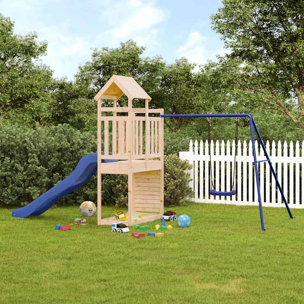 Outdoor Playset Solid Wood Pine