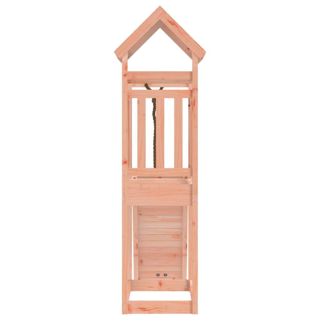 Playhouse with Climbing Wall Solid Wood Douglas