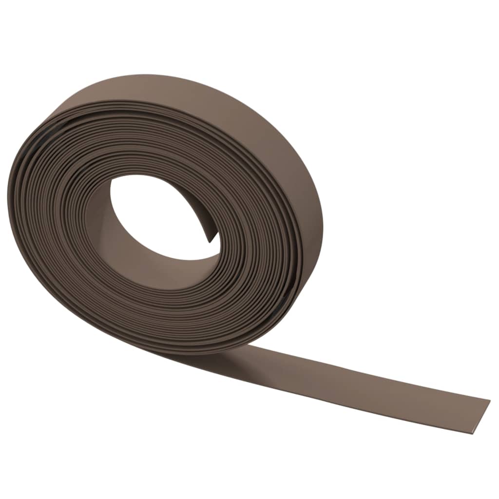 Garden Edgings 3 pcs Brown 10 m 10 cm Polyethylene