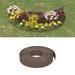 Garden Edgings 5 pcs Brown 10 m 10 cm Polyethylene