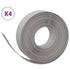 Garden Edgings 4 pcs Grey 10 m 15 cm Polyethylene