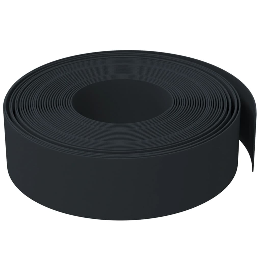 Garden Edgings 5 pcs Black 10 m 15 cm Polyethylene