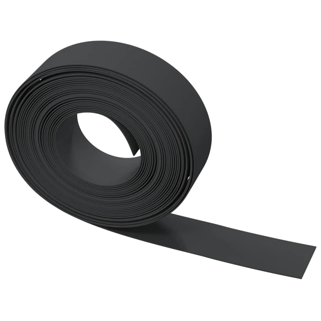 Garden Edgings 5 pcs Black 10 m 15 cm Polyethylene