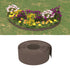 Garden Edgings 2 pcs Brown 10 m 20 cm Polyethylene