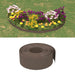 Garden Edgings 4 pcs Brown 10 m 20 cm Polyethylene