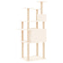 Cat Tree with Sisal Scratching Posts Cream 166 cm