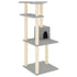 Cat Tree with Sisal Scratching Posts Light Grey 123 cm