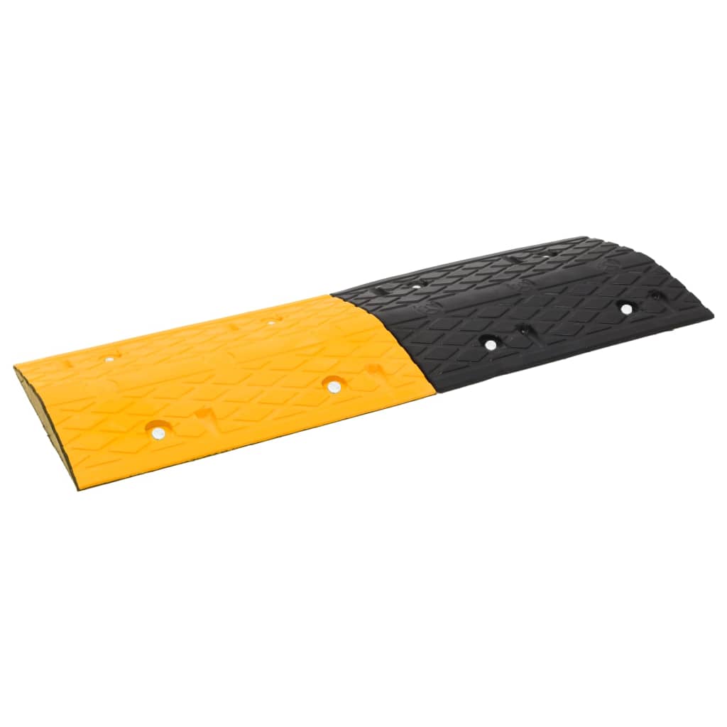 Speed Hump 2 pcs Yellow&Black 97x32.5x4 cm Rubber