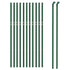 Wire Mesh Fence Green 1.1x25 m Galvanised Steel