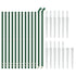 Wire Mesh Fence with Spike Anchors Green 1.1x25 m